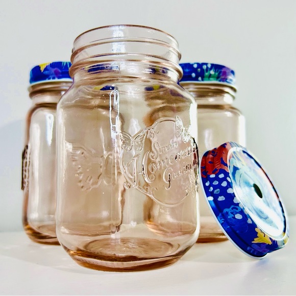 PIONEER WOMAN: Mason Jar Drink Glasses (3) - Picture 6 of 11